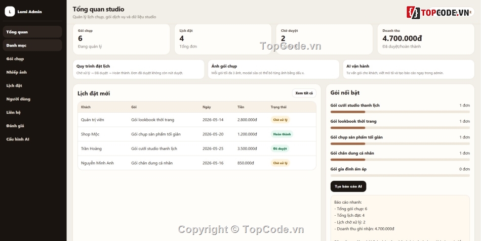 website tư vấn,web studio ảnh,web chụp ảnh